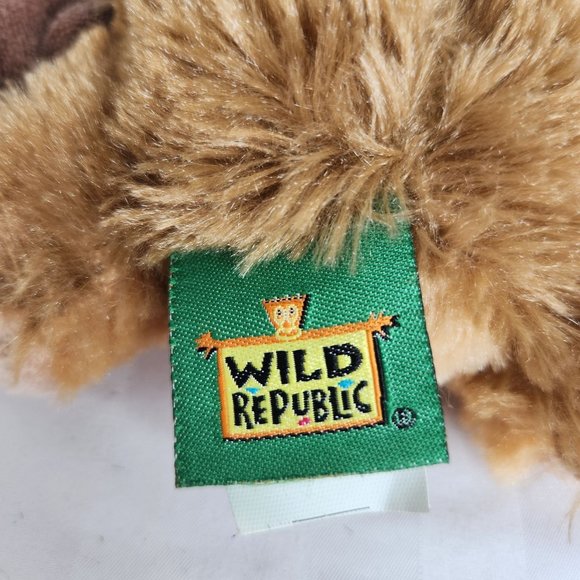 Wild Republic Bat 4.5" Plush Stuffed Animal 18" Wing Span Brown Toy Wild Life - Picture 5 of 8